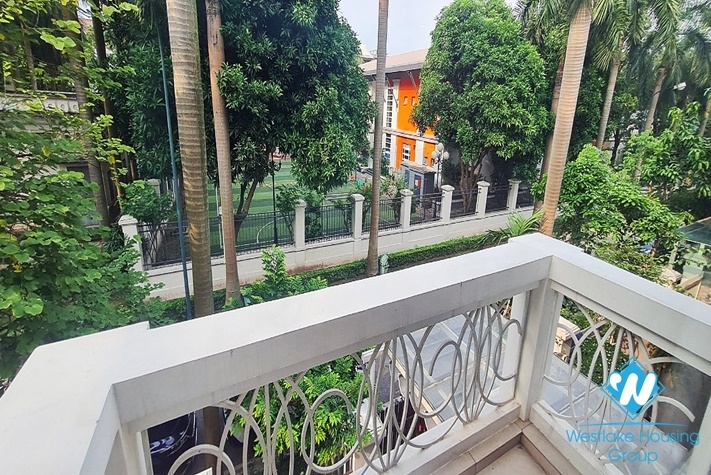 Newly furnished three-storey four-bedroom semi-detached villa for rent